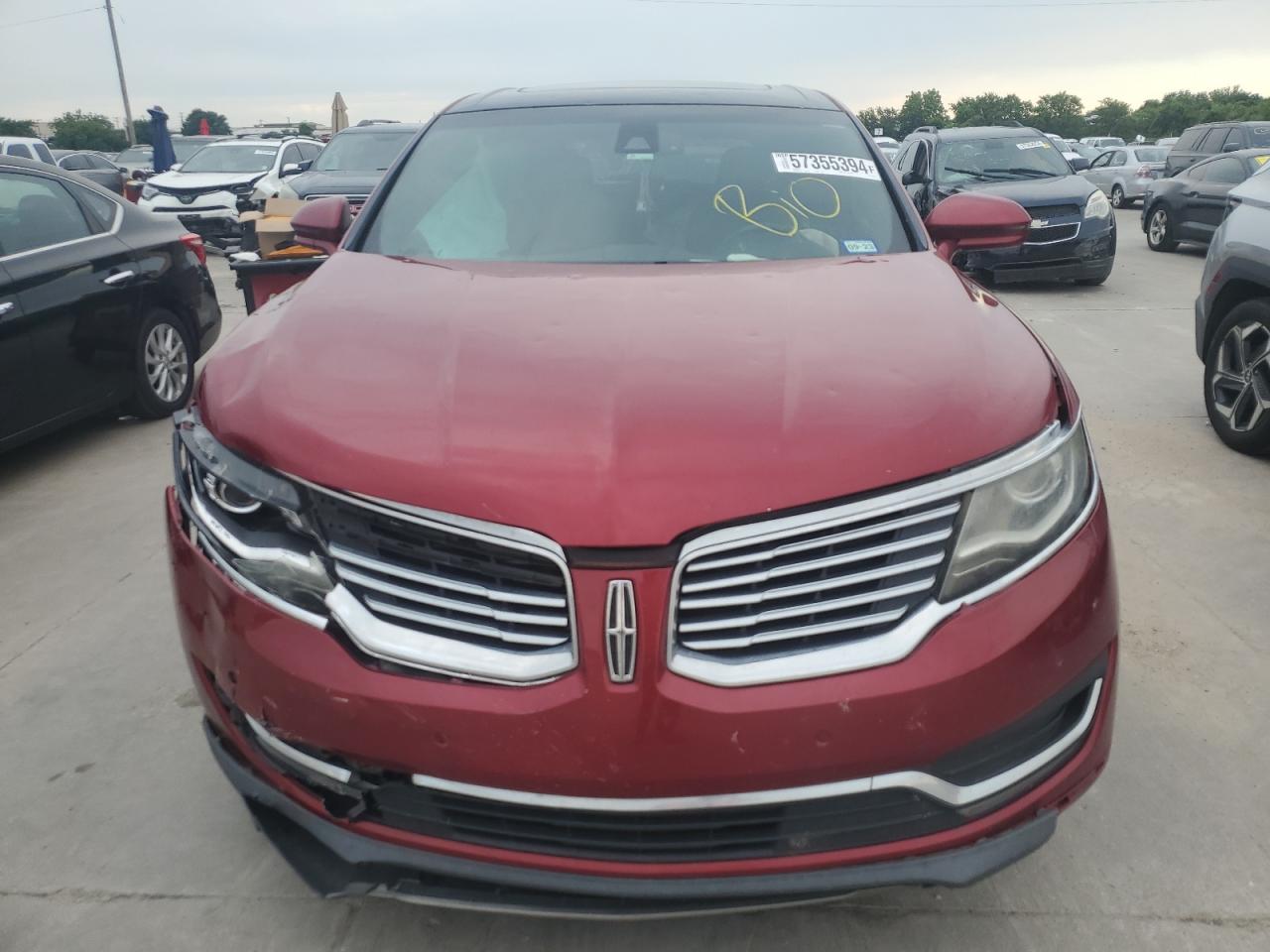 VIN 2LMPJ6LR0GBL31369 2016 LINCOLN MKX no.5