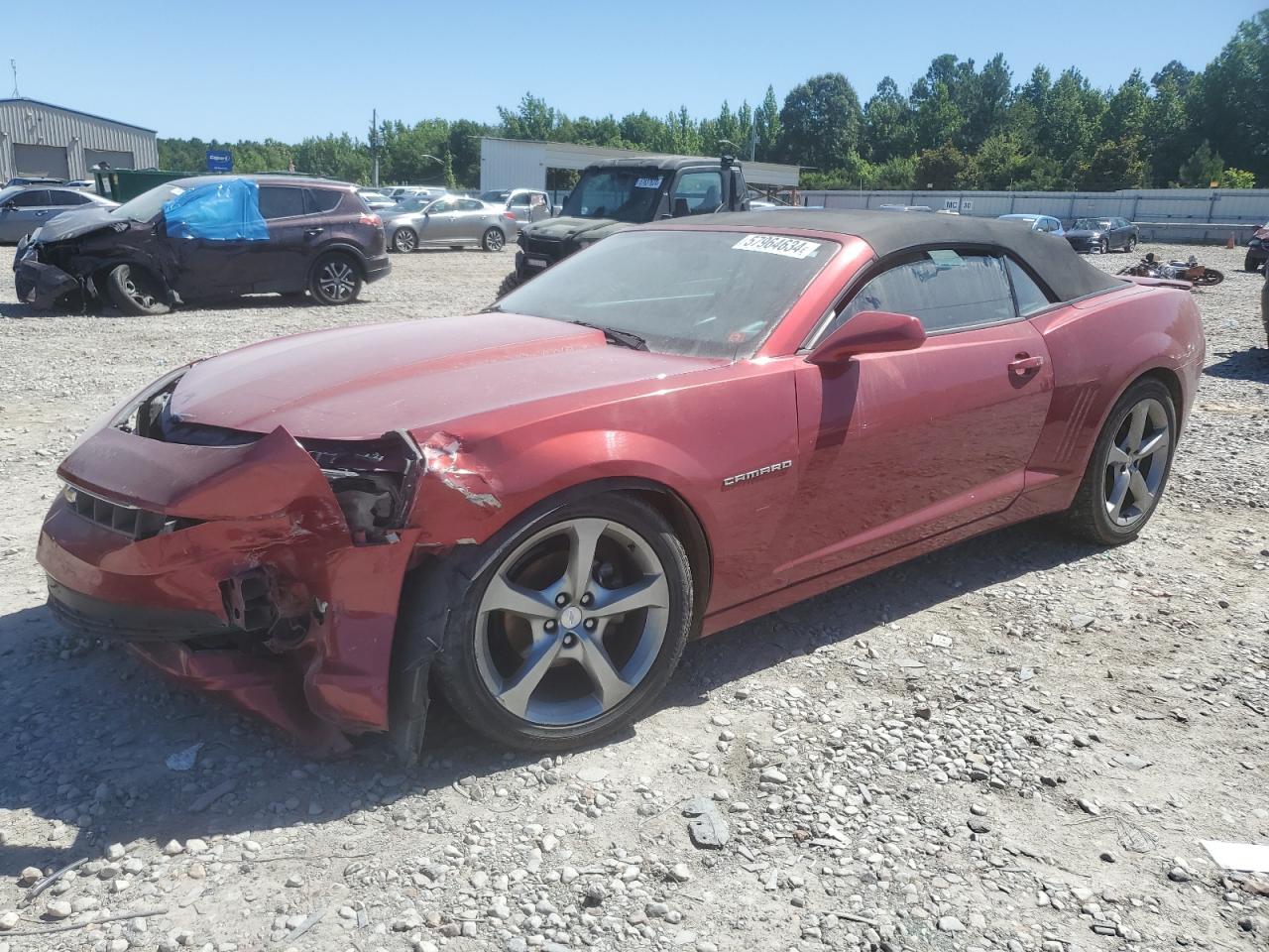 2G1FB3D3XE9252161 2014 Chevrolet Camaro Lt