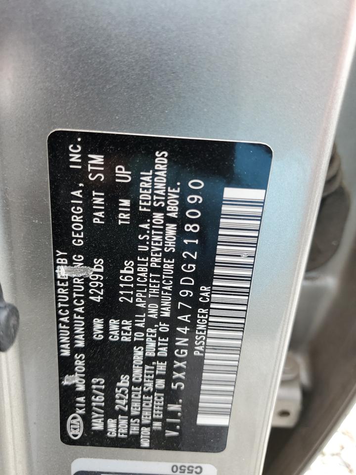 2013 Kia Optima Ex VIN: 5XXGN4A79DG218090 Lot: 59080244