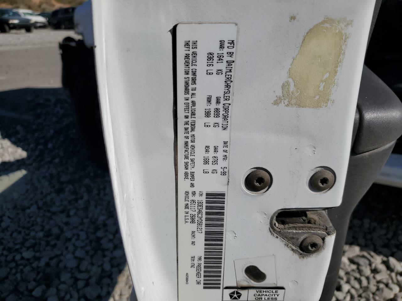 2000 Dodge Neon Base VIN: 1B3ES46C3YD581217 Lot: 61139024