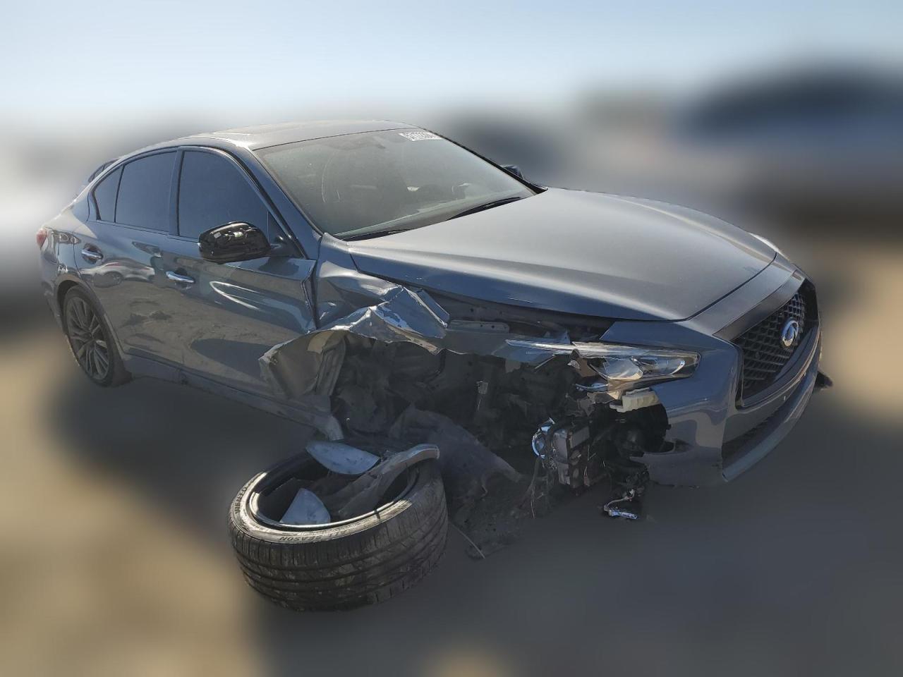 2021 Infiniti Q50 Red Sport 400 VIN: JN1FV7DP3MM850542 Lot: 57172394