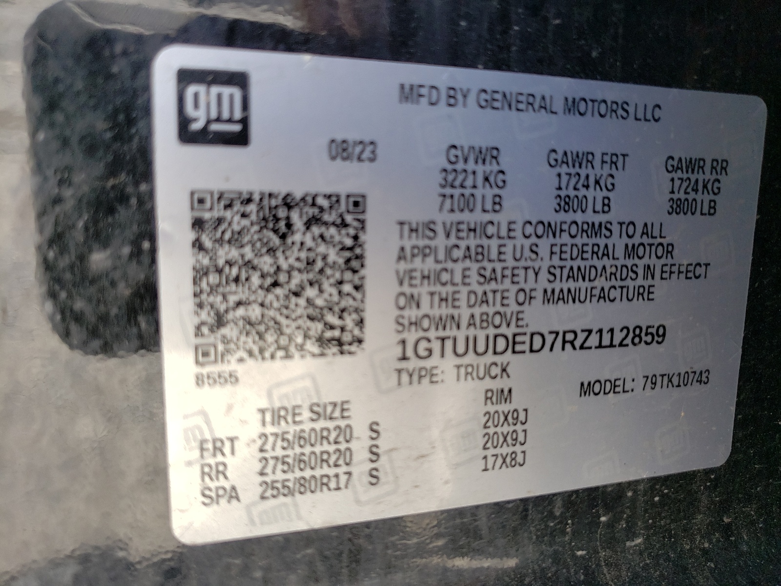 1GTUUDED7RZ112859 2024 GMC Sierra K1500 Slt