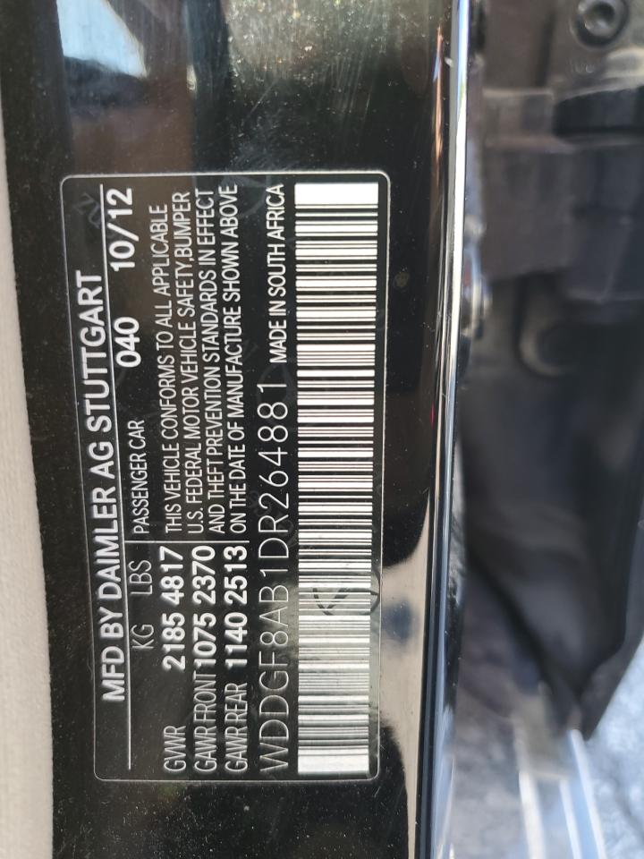 2013 Mercedes-Benz C 300 4Matic VIN: WDDGF8AB1DR264881 Lot: 58817144