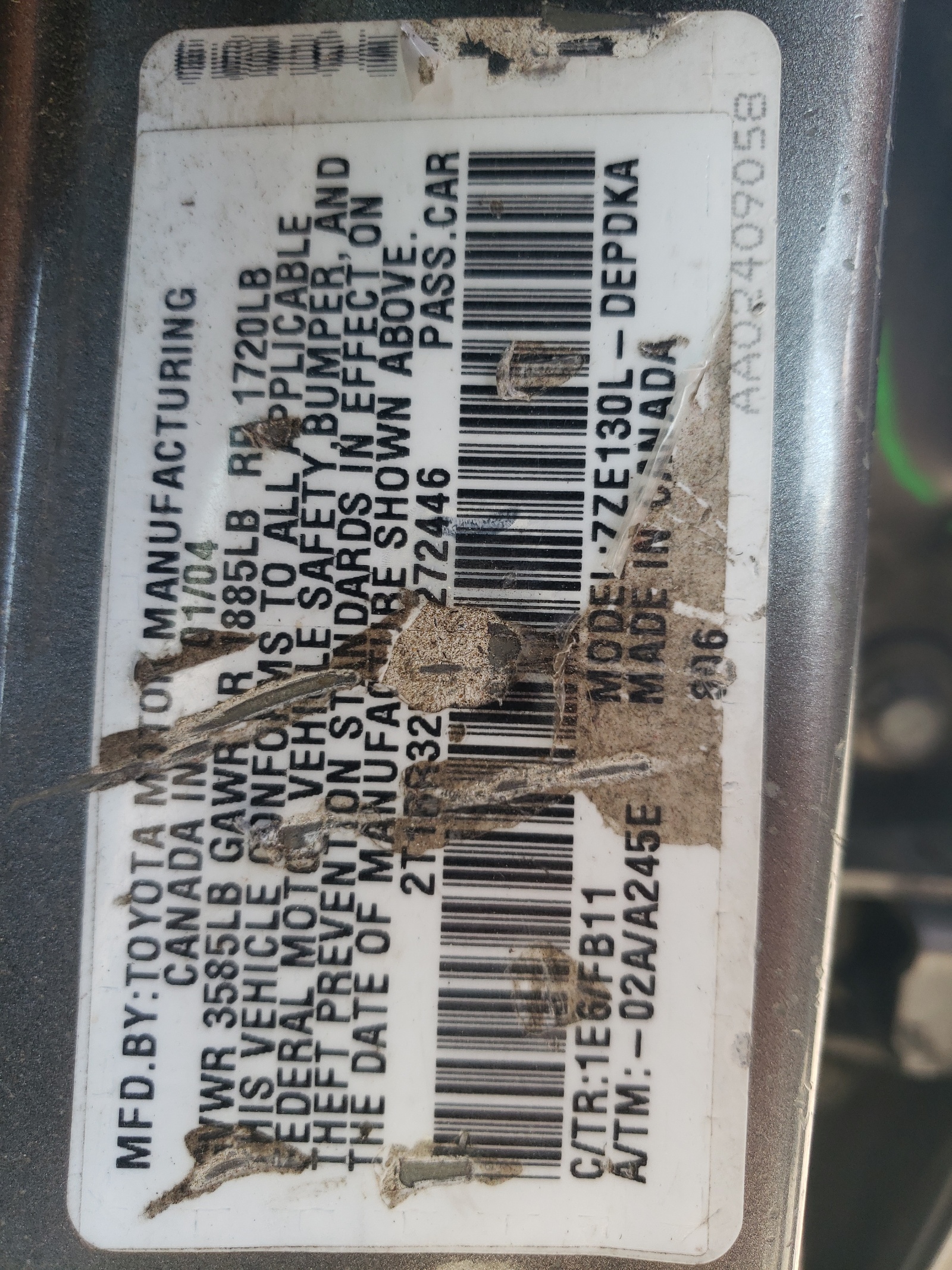 2T1BR32EX4C272446 2004 Toyota Corolla Ce