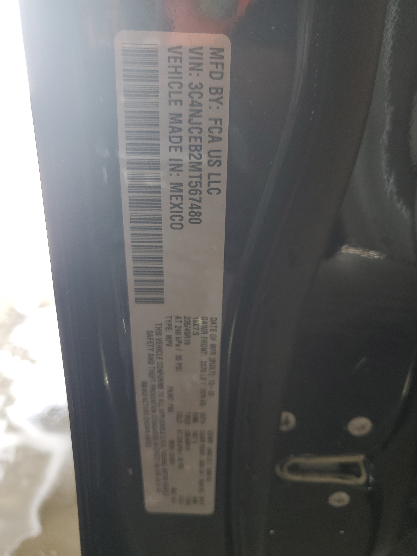 3C4NJCEB2MT567480 2021 Jeep Compass 80Th Edition