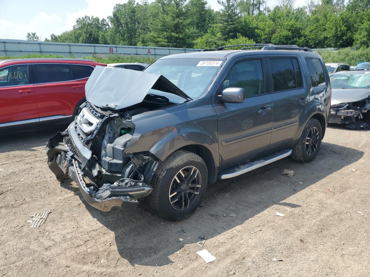 2011 Honda Pilot Exl VIN: 5FNYF4H52BB502392 Lot: 59708374