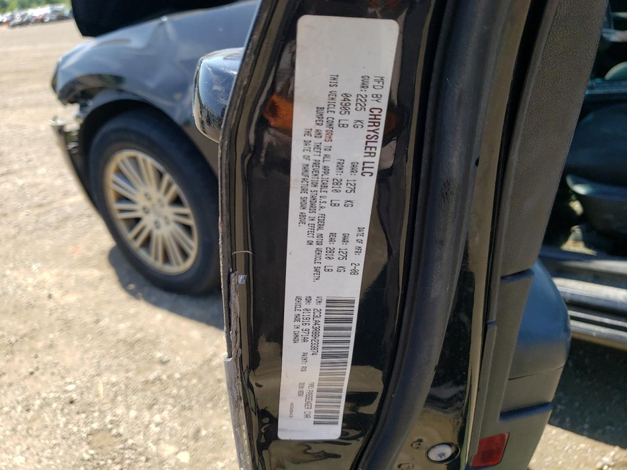 2008 Chrysler 300 Lx VIN: 2C3LA43R88H233874 Lot: 58953364