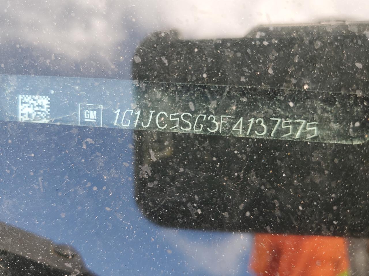 2015 Chevrolet Sonic Lt VIN: 1G1JC5SG3F4137575 Lot: 61029614