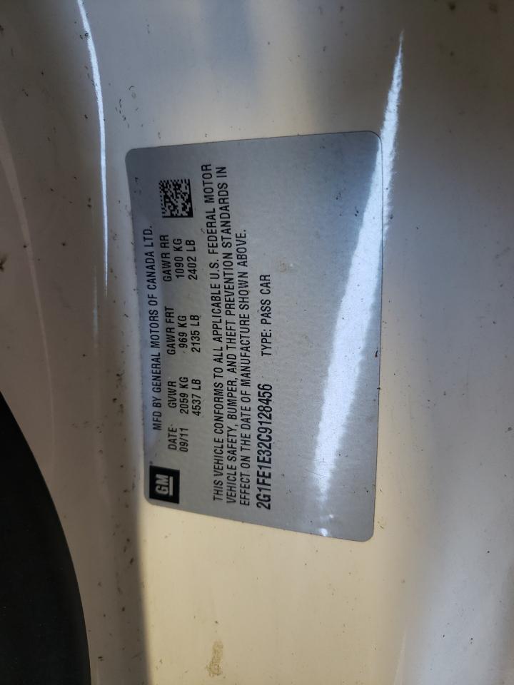 2012 Chevrolet Camaro Ls VIN: 2G1FE1E32C9128456 Lot: 58081544