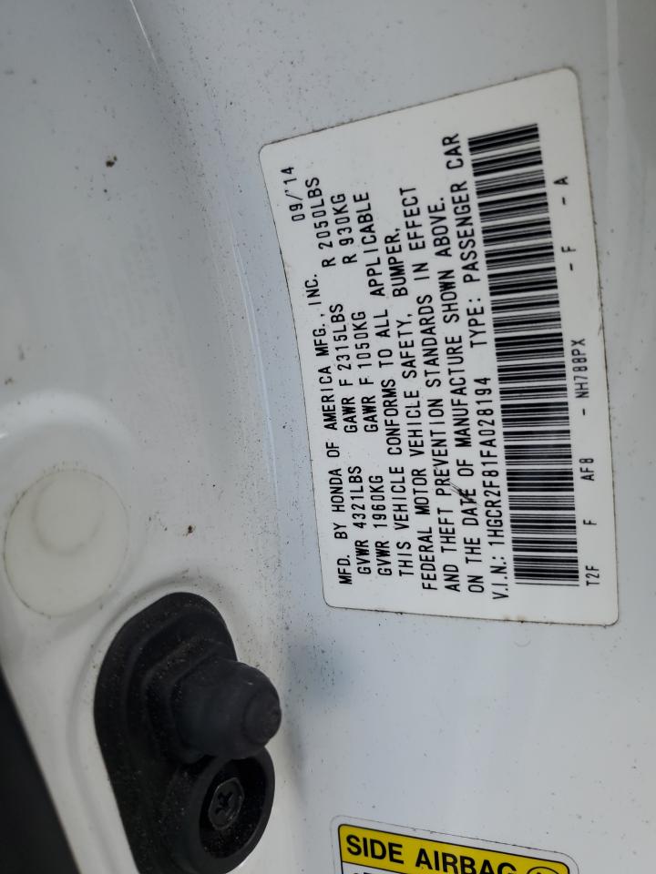 1HGCR2F81FA028194 2015 Honda Accord Exl