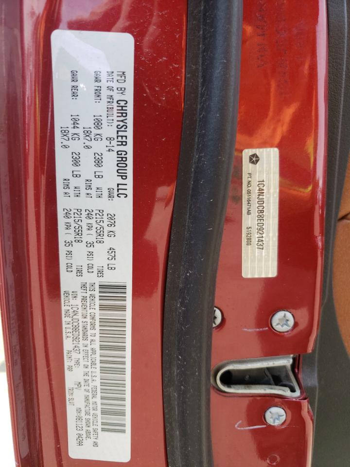 2014 Jeep Compass Limited VIN: 1C4NJDCB8ED921437 Lot: 56653274