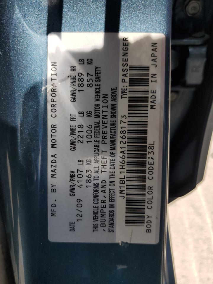 2010 Mazda 3 S VIN: JM1BL1H66A1268173 Lot: 60381634