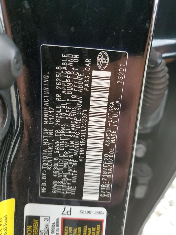 4T1BF1FK3HU733973 2017 TOYOTA CAMRY - Image 14