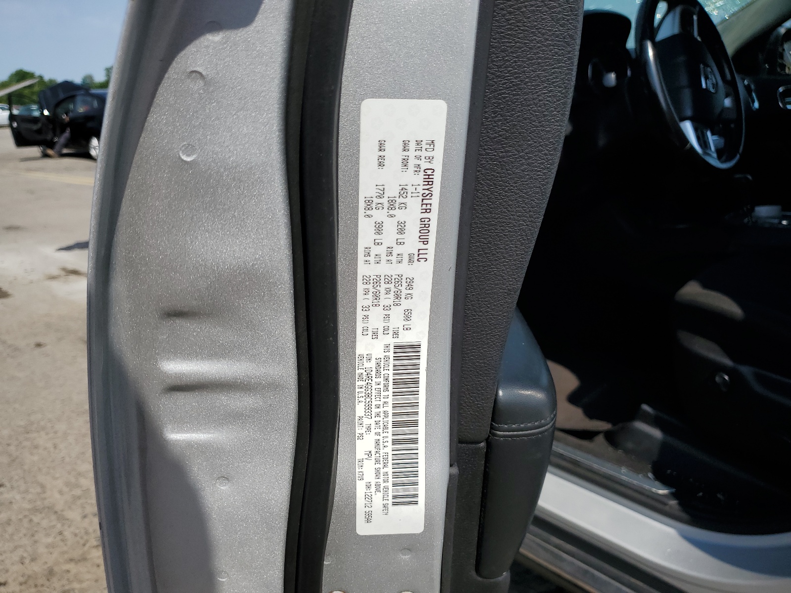 1D4RE4GG3BC599337 2011 Dodge Durango Crew