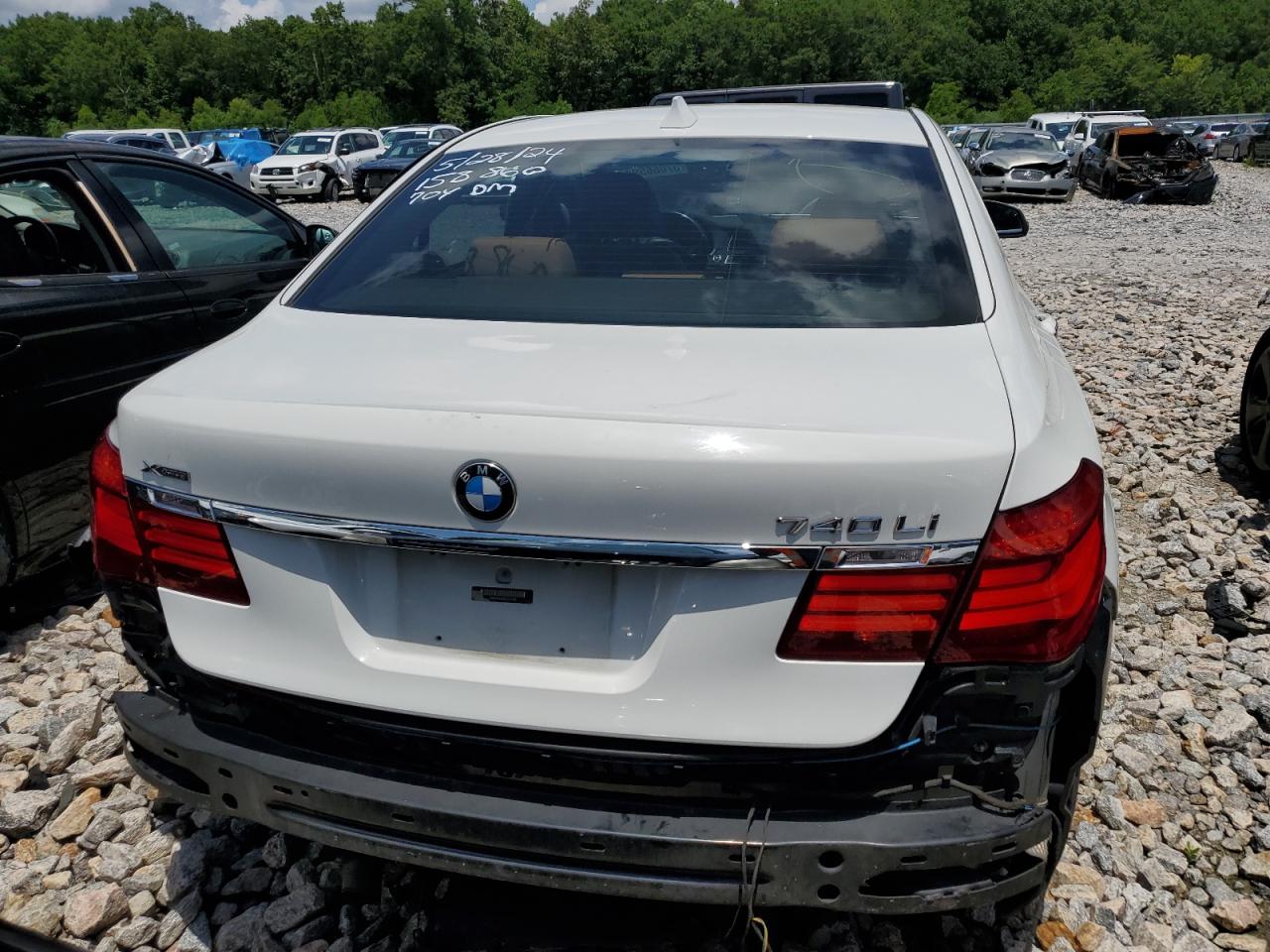 2013 BMW 740 Lxi VIN: WBAYF4C58DD127459 Lot: 57066594