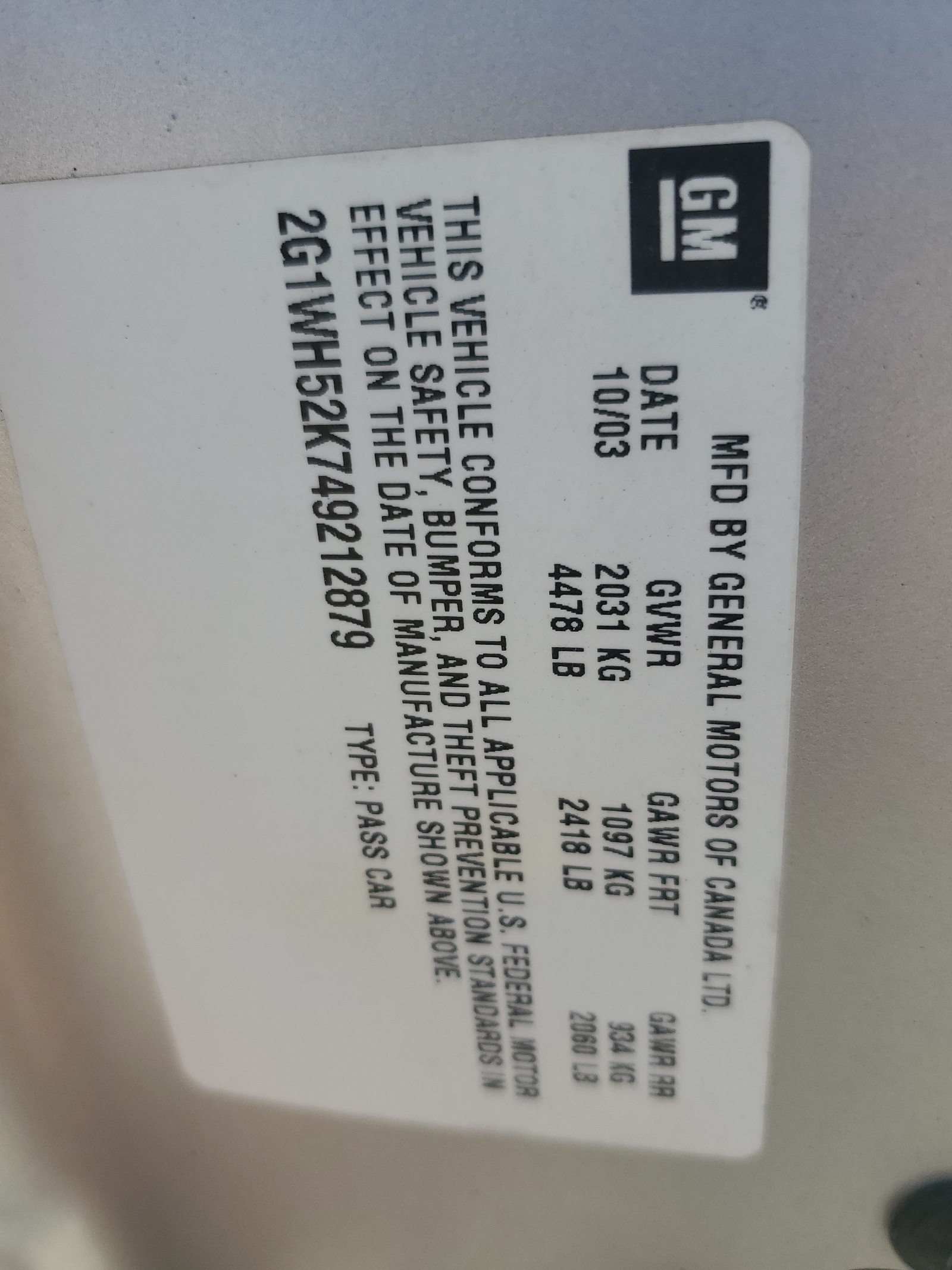 2G1WH52K749212879 2004 Chevrolet Impala Ls