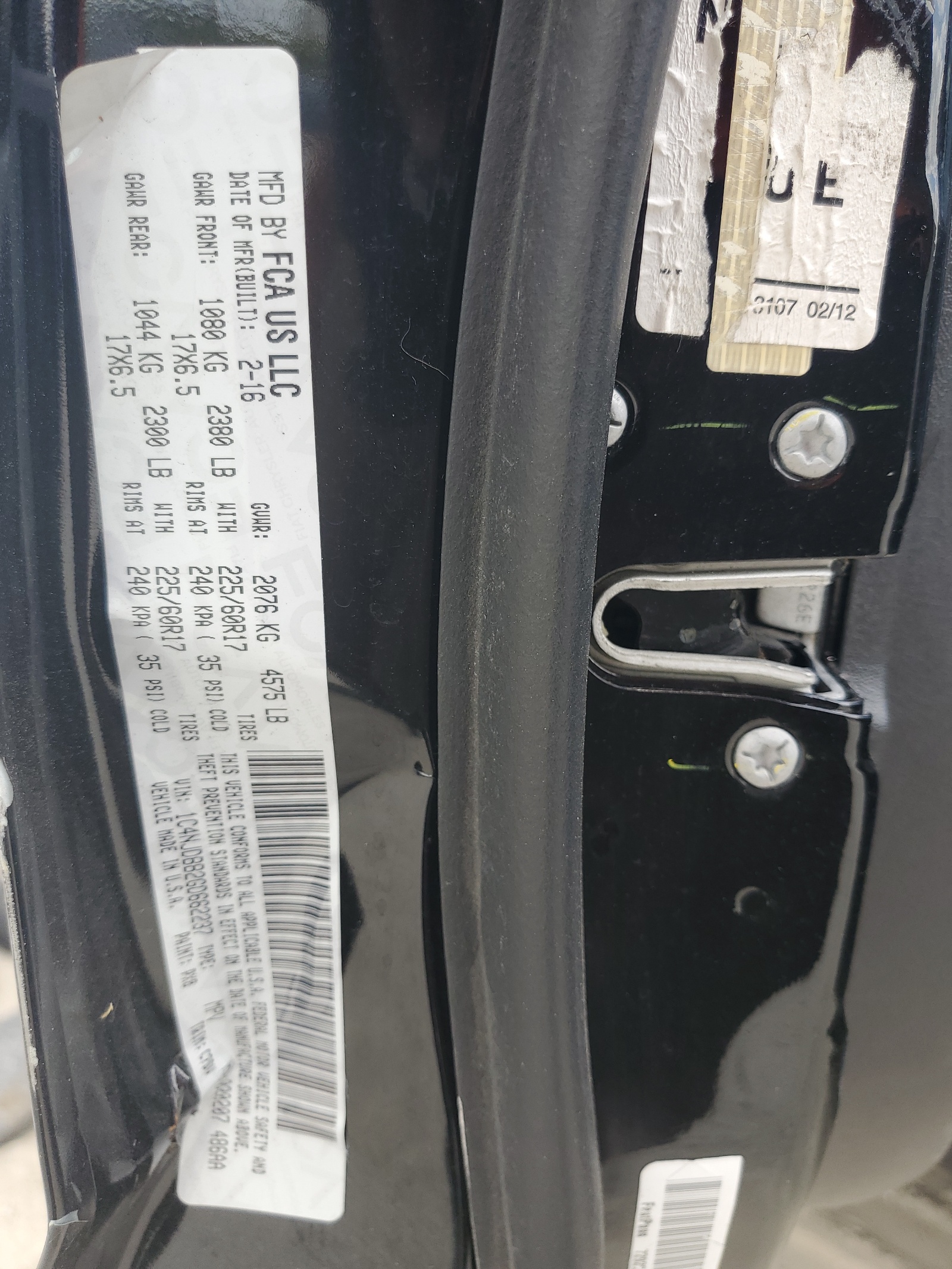 1C4NJDBB2GD662237 2016 Jeep Compass Sport