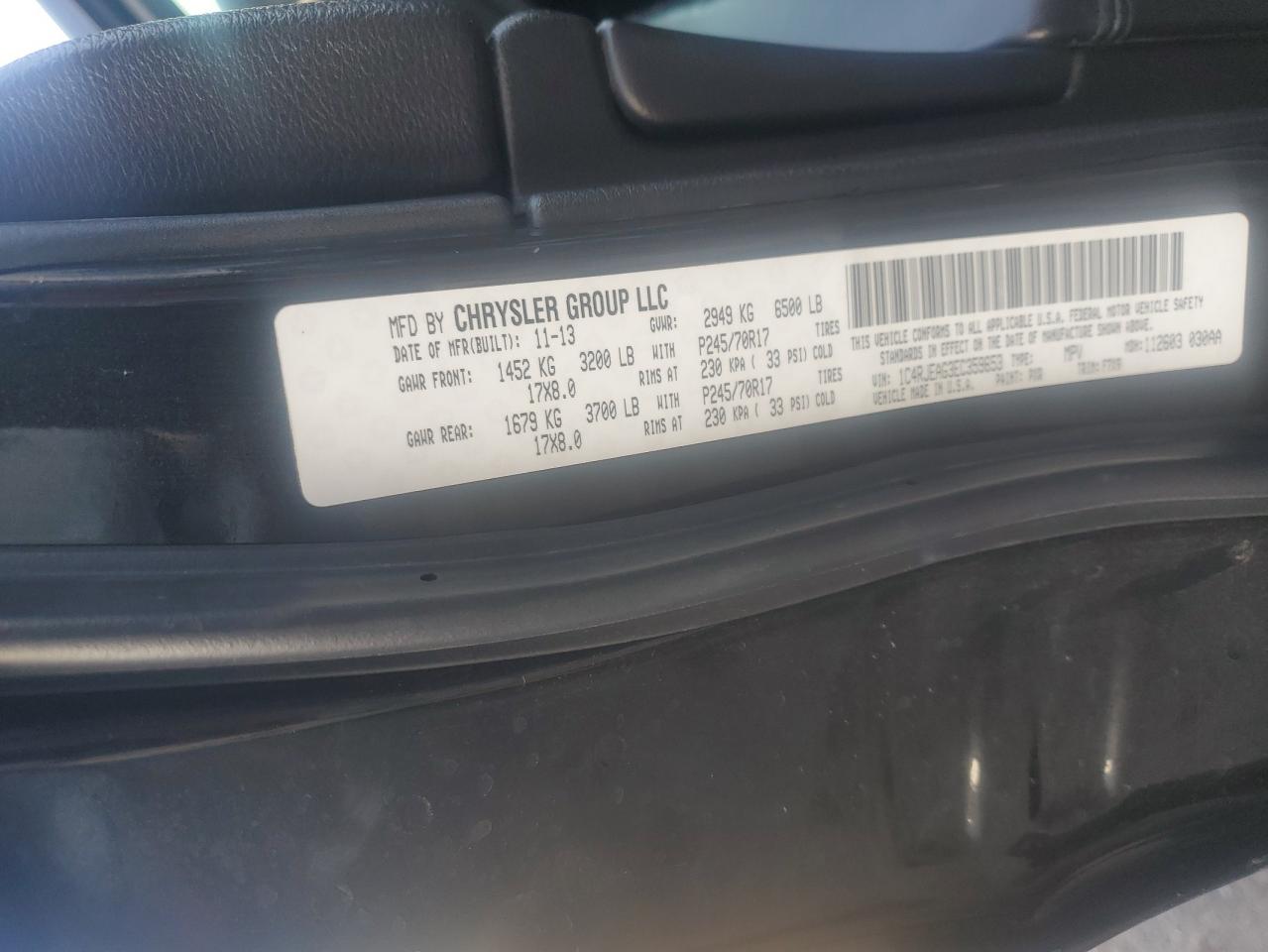 2014 Jeep Grand Cherokee Laredo VIN: 1C4RJEAG3EC359653 Lot: 59152294