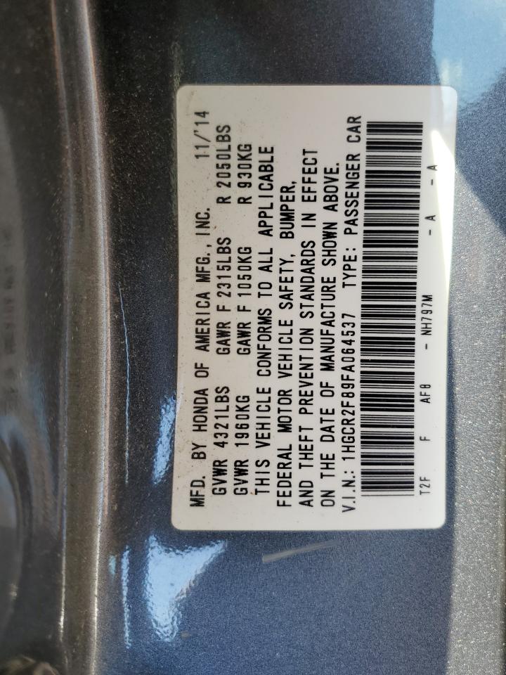 1HGCR2F89FA064537 2015 Honda Accord Exl