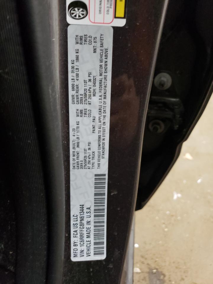 2023 Ram 1500 Big Horn/Lone Star VIN: 1C6RRFFG8PN613444 Lot: 60072464