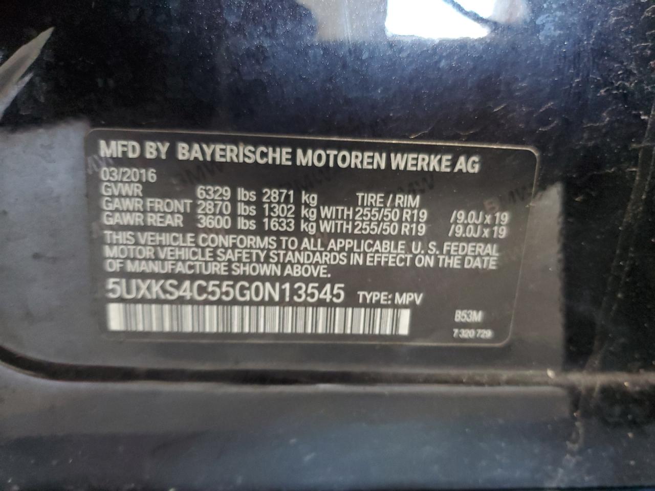 5UXKS4C55G0N13545 2016 BMW X5 xDrive35D