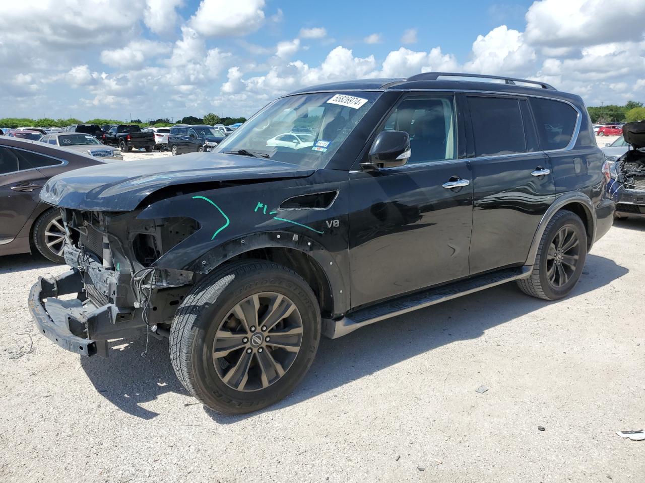 2017 Nissan Armada Sv VIN: JN8AY2NC6H9504799 Lot: 55826974