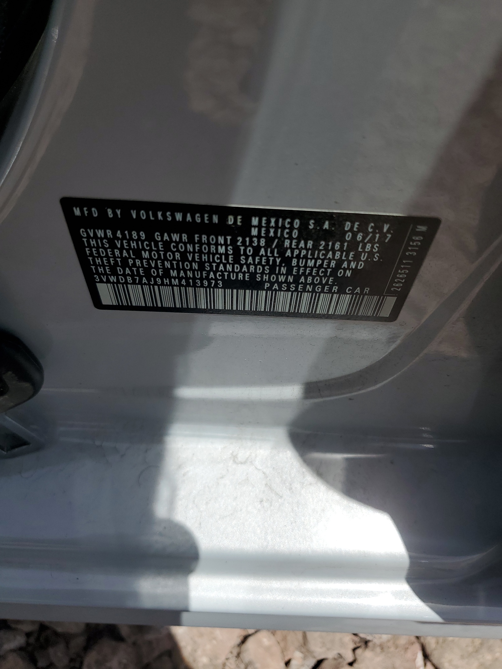 3VWDB7AJ9HM413973 2017 Volkswagen Jetta Se