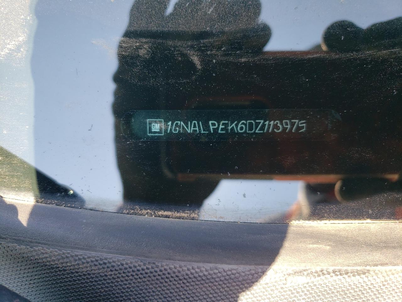 2013 Chevrolet Equinox Lt VIN: 1GNALPEK6DZ113975 Lot: 59302954