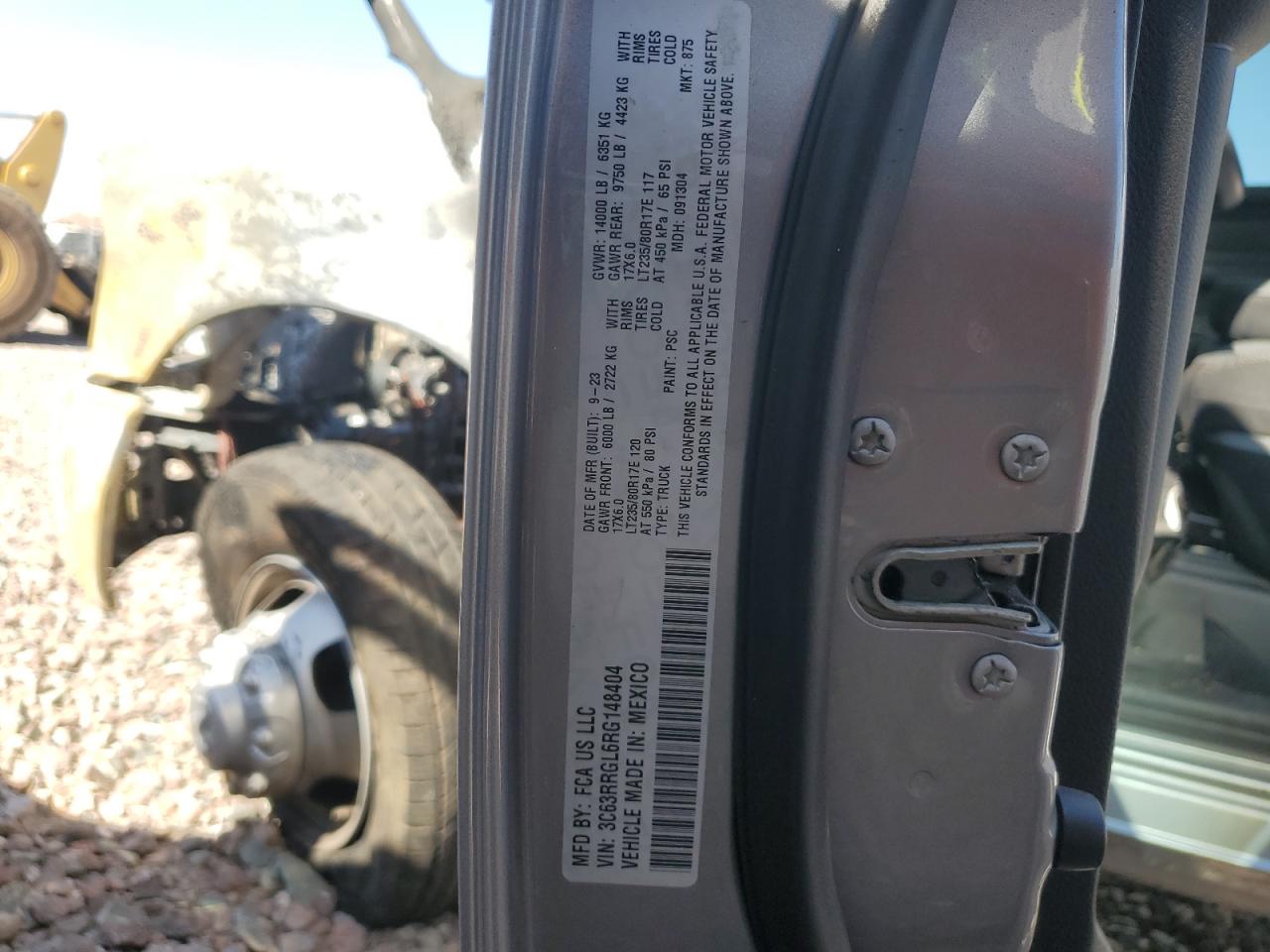 2024 Ram 3500 Tradesman VIN: 3C63RRGL6RG148404 Lot: 60965314