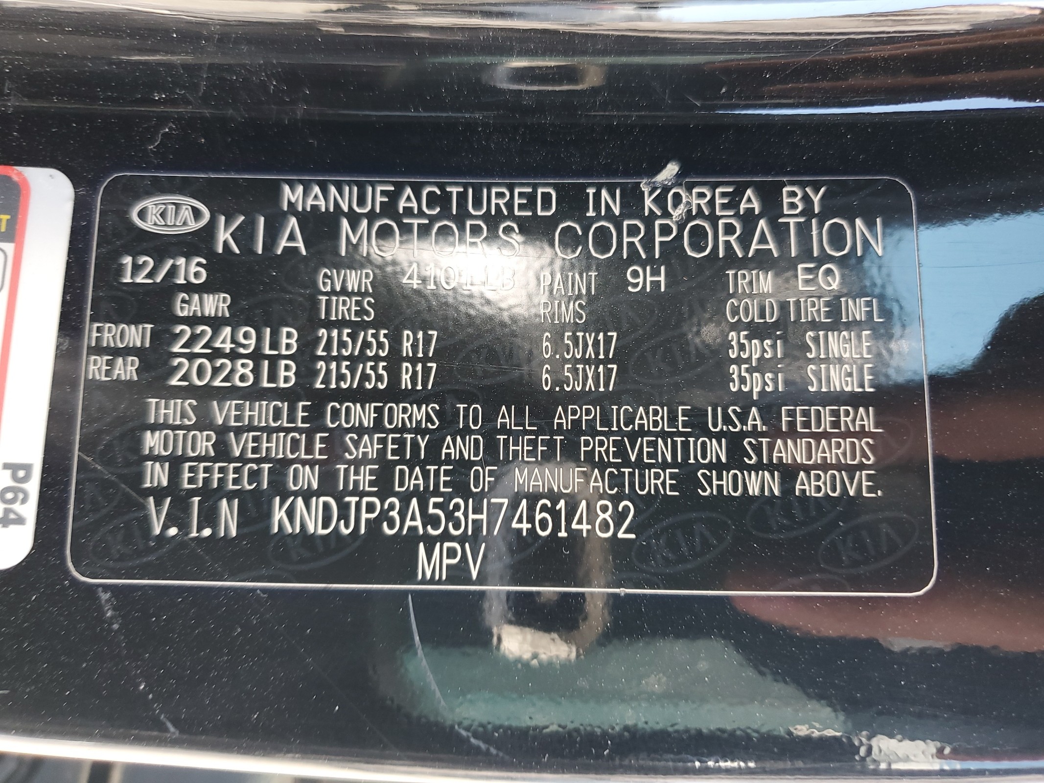 KNDJP3A53H7461482 2017 Kia Soul +