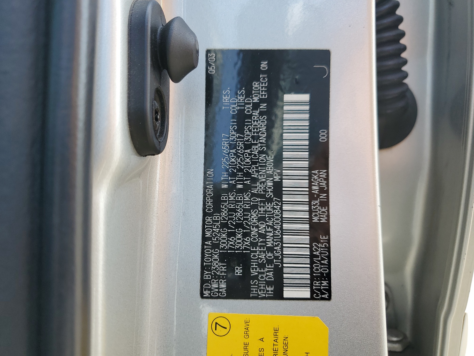 JTJGA31U640008427 2004 Lexus Rx 330