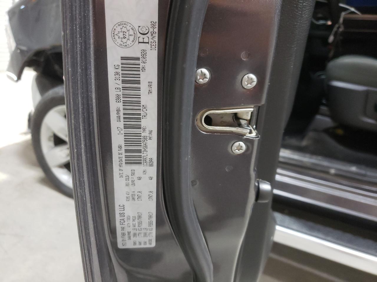 2017 Ram 1500 Slt VIN: 1C6RR7LT3HS647589 Lot: 58311794