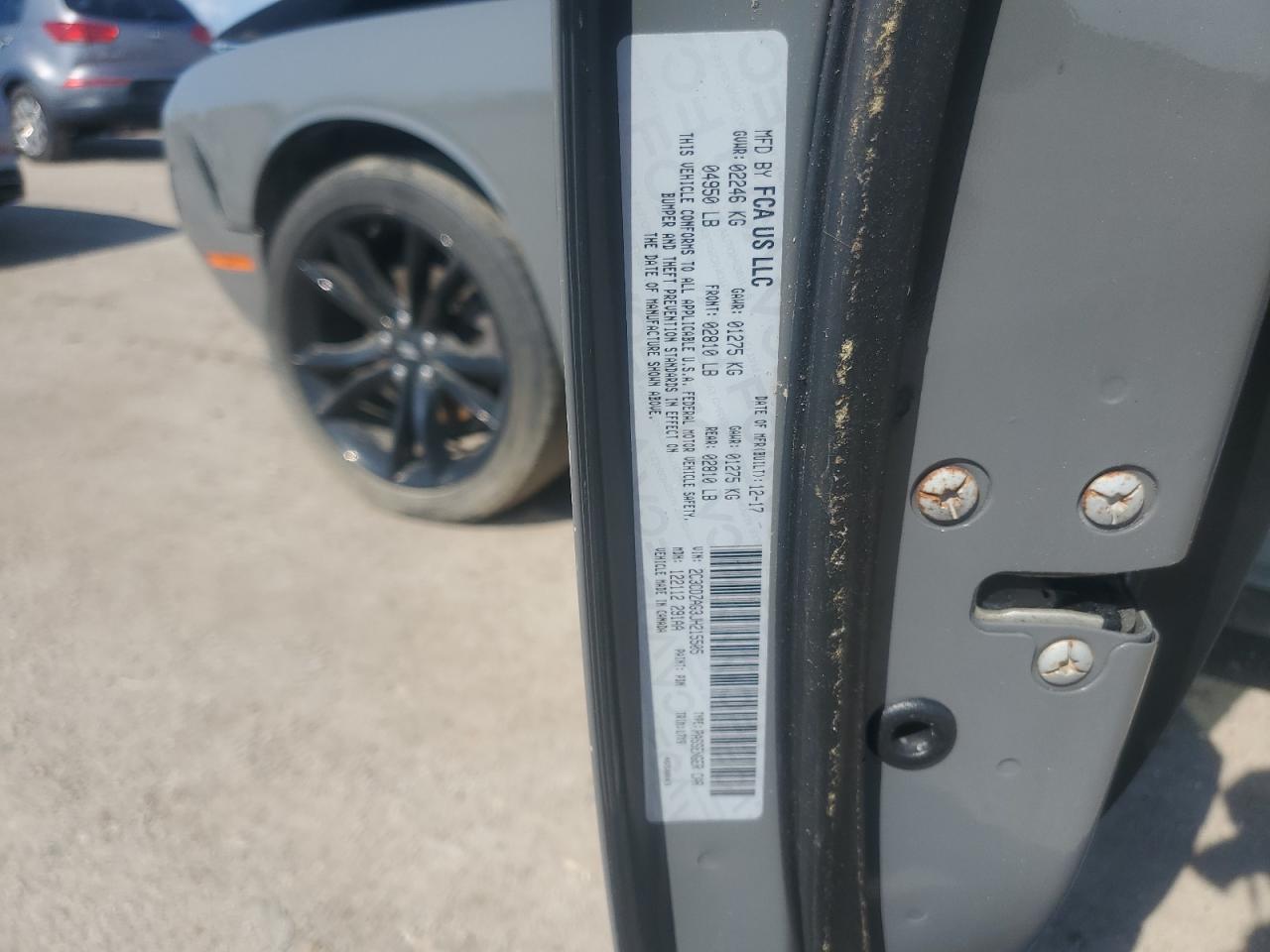 2018 Dodge Challenger Sxt VIN: 2C3CDZAG3JH215505 Lot: 60714254