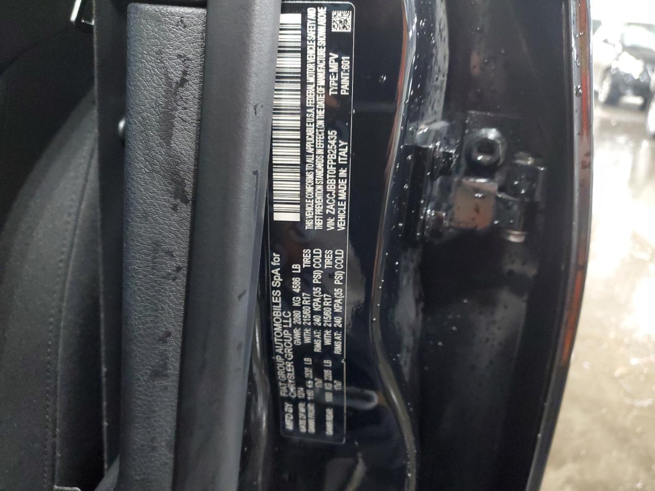 2015 Jeep Renegade Latitude VIN: ZACCJBBT0FPB25435 Lot: 58030144