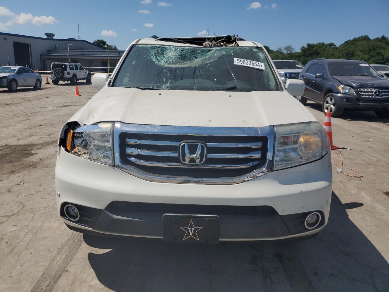 2014 Honda Pilot Touring VIN: 5FNYF4H94EB001401 Lot: 59833664