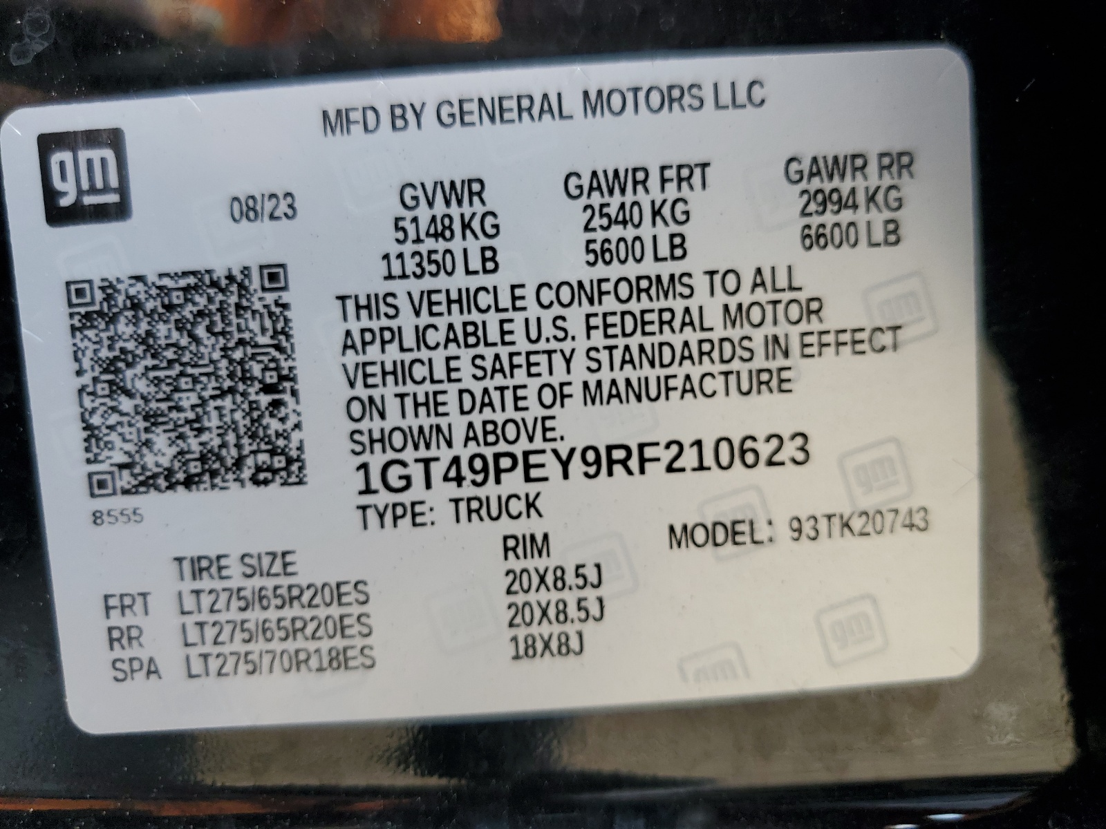 1GT49PEY9RF210623 2024 GMC Sierra K2500 At4