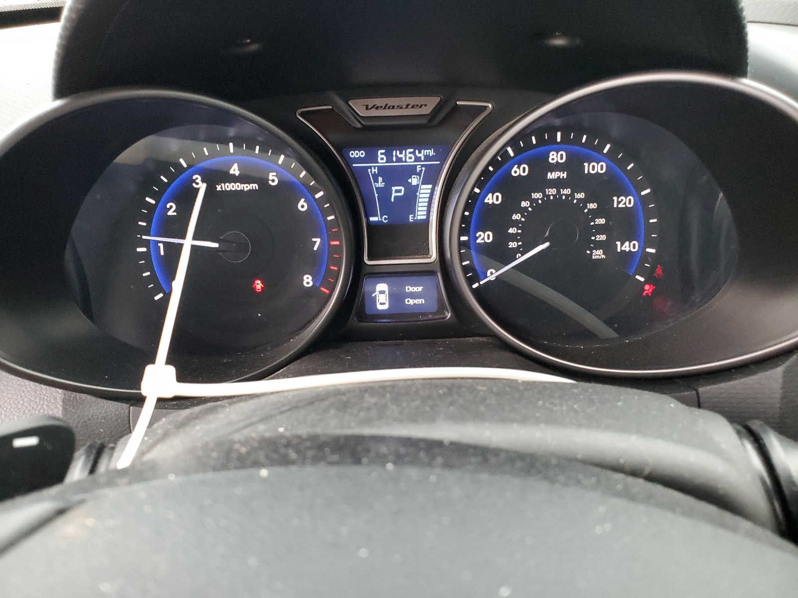 KMHTC6AEXEU208576 2014 Hyundai Veloster Turbo