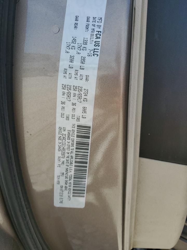 2C4RC1DG1HR535870 2017 Chrysler Pacifica Touring