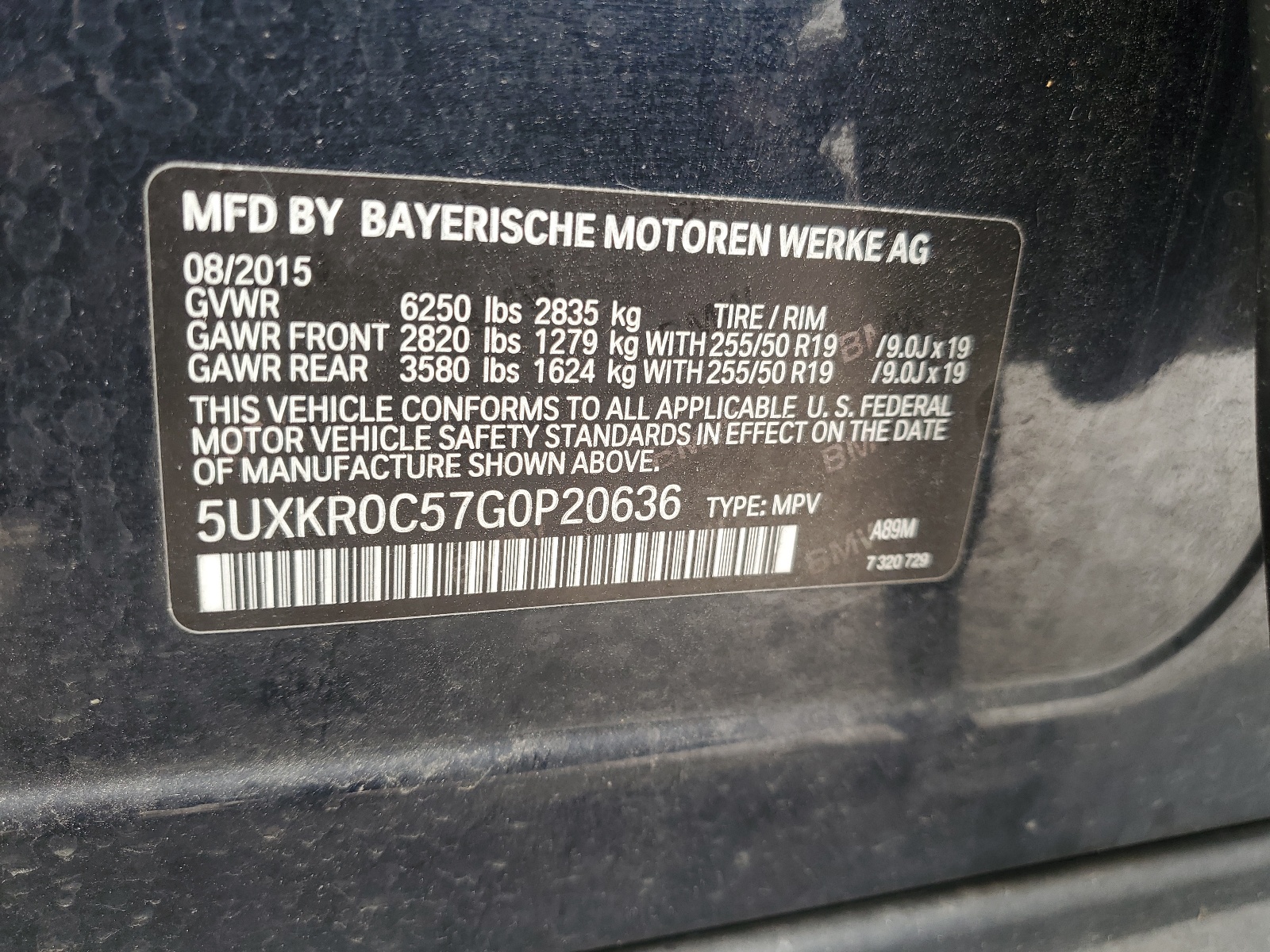 5UXKR0C57G0P20636 2016 BMW X5 xDrive35I