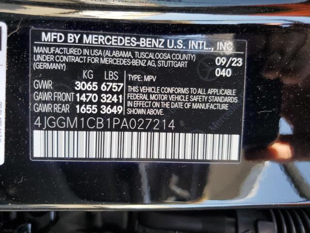 4JGGM1CB1PA027214 Mercedes-Benz Eqe Suv 35  13