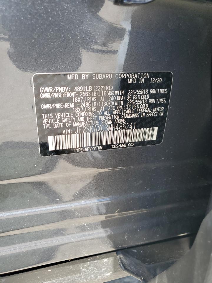 2021 Subaru Forester Touring VIN: JF2SKAXC3MH486241 Lot: 58067874