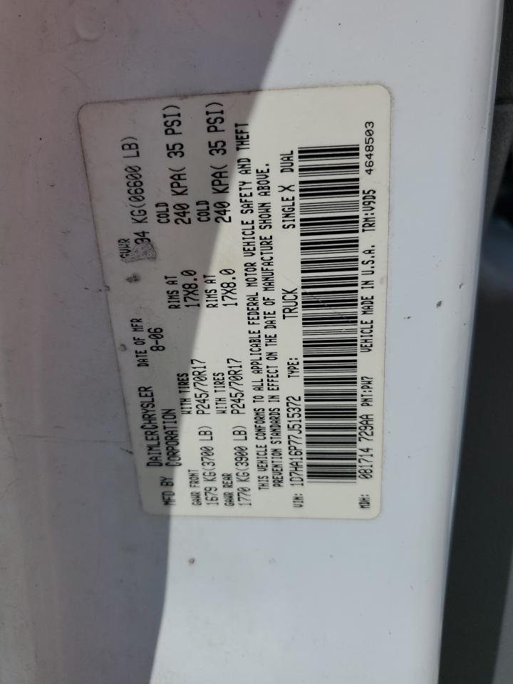 2007 Dodge Ram 1500 St VIN: 1D7HA16P77J515372 Lot: 57856024