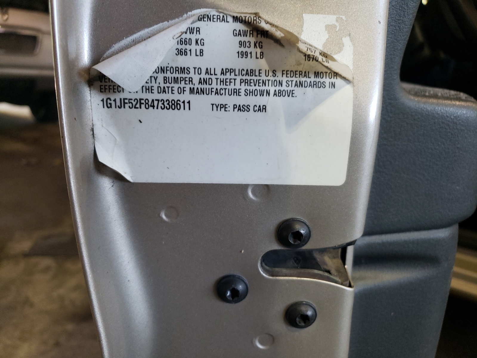 1G1JF52F847338611 2004 Chevrolet Cavalier Ls