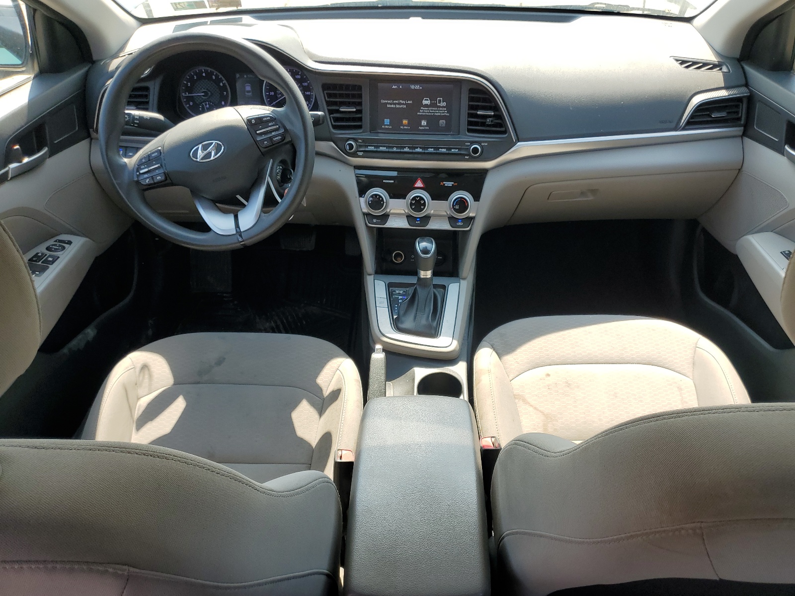 2019 Hyundai Elantra Sel vin: 5NPD84LF6KH434639