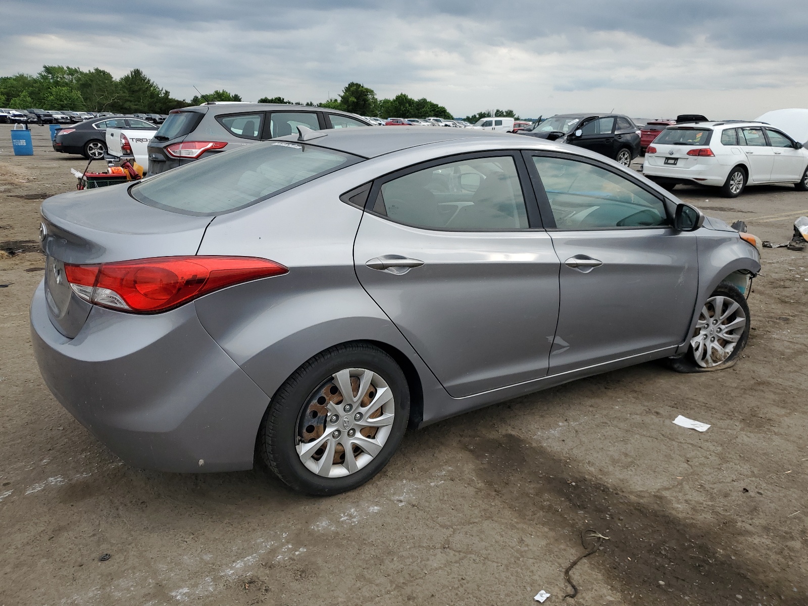 KMHDH4AE1DU593244 2013 Hyundai Elantra Gls