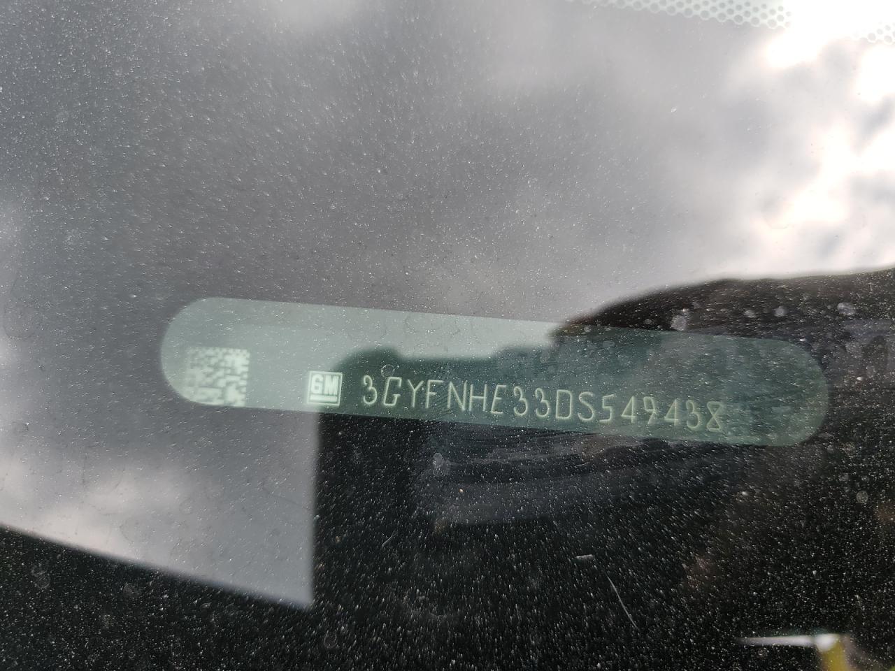 2013 Cadillac Srx Performance Collection VIN: 3GYFNHE33DS549438 Lot: 59410854