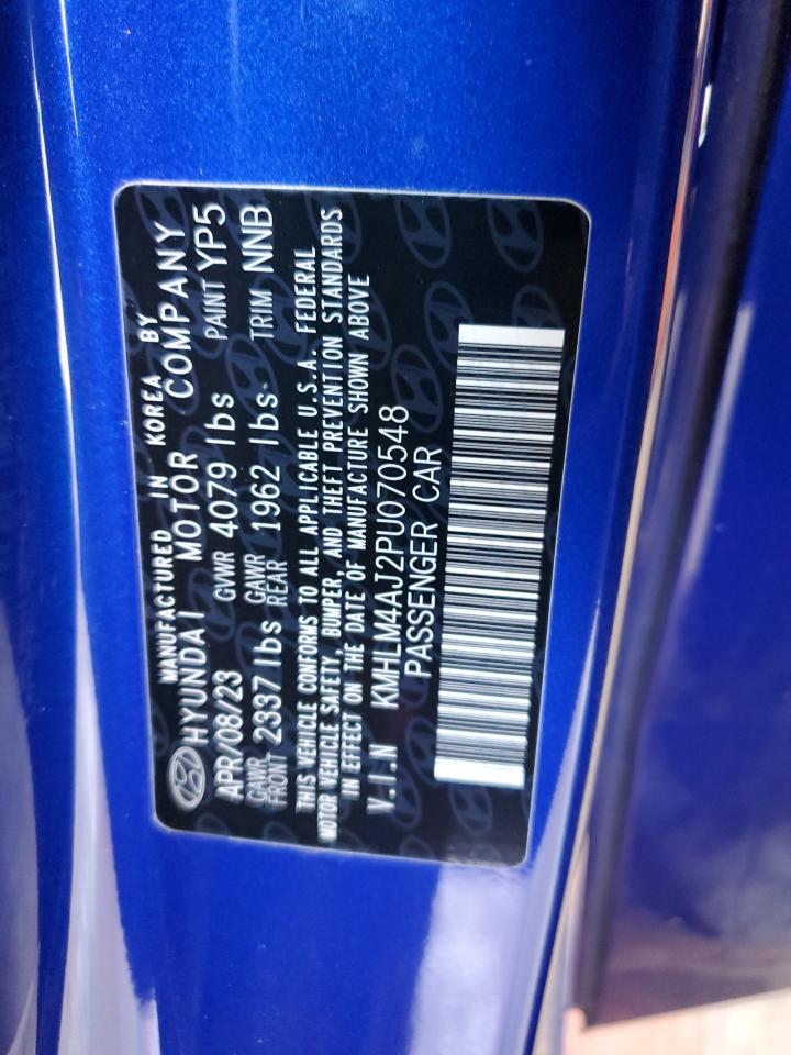 2023 Hyundai Elantra Blue VIN: KMHLM4AJ2PU070548 Lot: 59868754