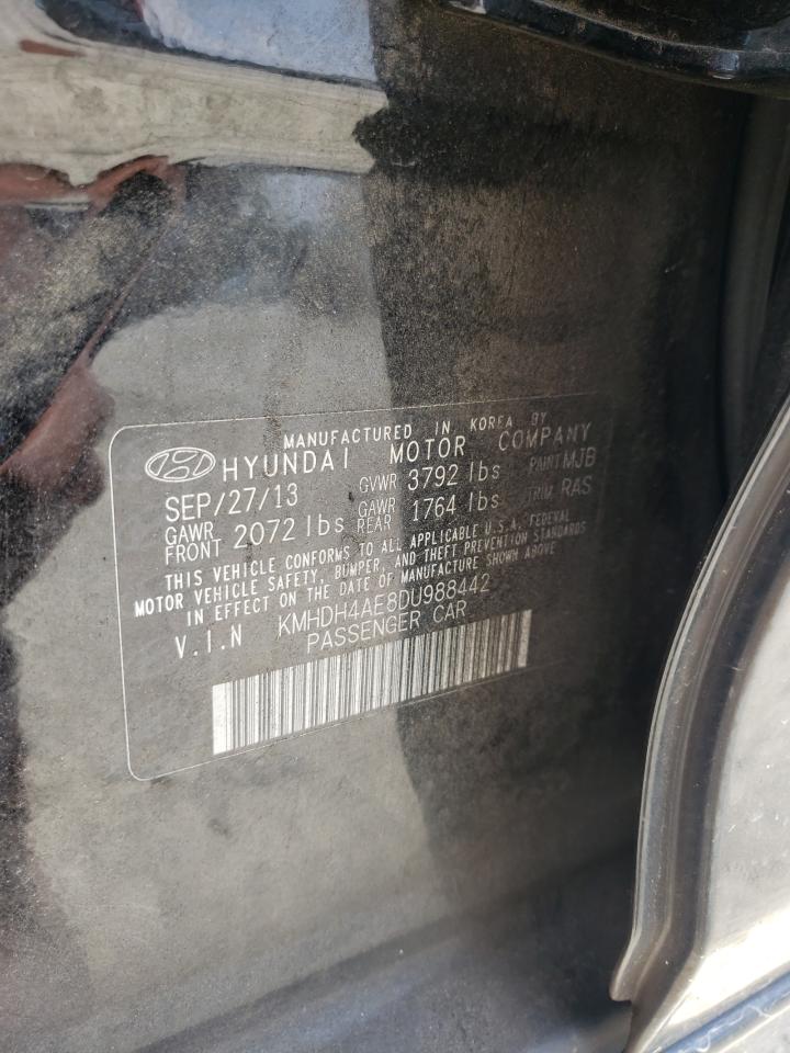 2013 Hyundai Elantra Gls VIN: KMHDH4AE8DU988442 Lot: 59421434
