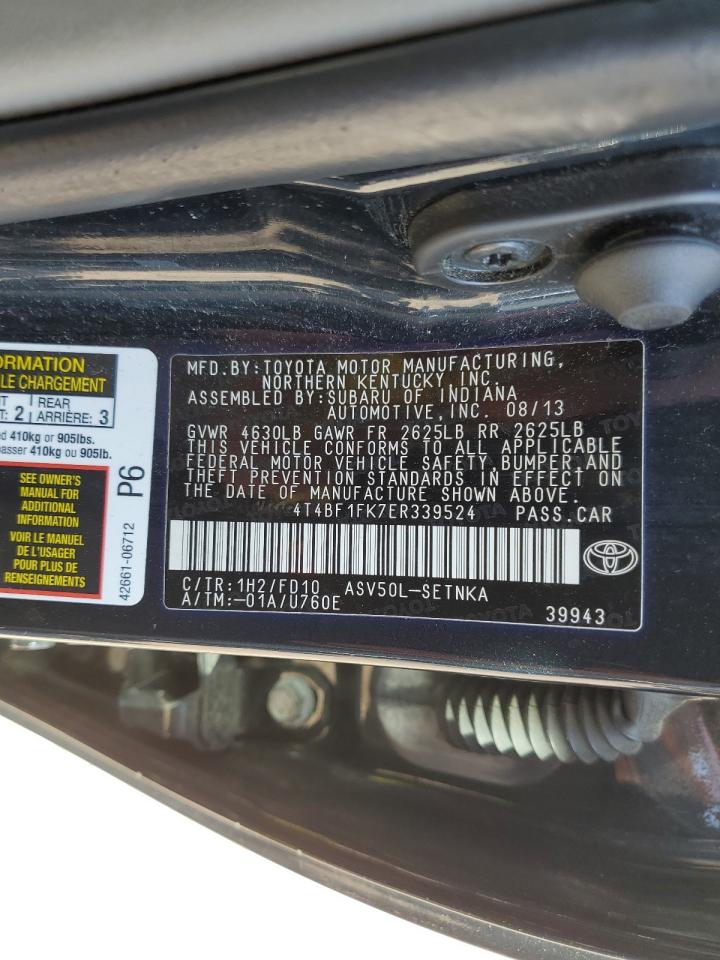 4T4BF1FK7ER339524 2014 Toyota Camry L