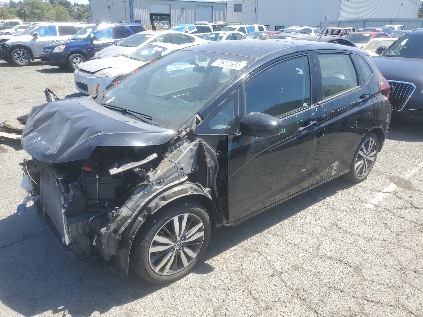 2016 Honda Fit Ex vin: JHMGK5H76GX045578